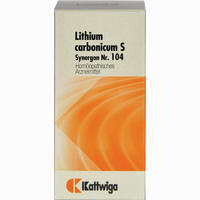 Synergon Kompl Lithium Carbonicum S Nr.104 Tabletten 100 Stück - ab 7,95 €
