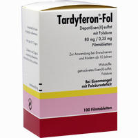 Tardyferon- Fol Depot- Eisen(ii)- Sulfat mit Folsäure Filmtabletten Pierre fabre pharma 50 Stück - ab 8,02 €