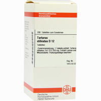 Tartarus Stibiatus D12 Tabletten 80 Stück - ab 7,80 €