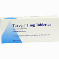 Tavegil Kohlpharma 20 Stück - ab 5,73 €