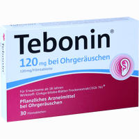 Tebonin 120mg bei Ohrgeräuschen Filmtabletten 30 Stück