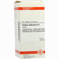 Thallium Sulf D12 Tabletten 80 Stück - ab 7,80 €