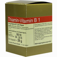 Thiamin Kapseln- Vitamin B1  60 Stück - ab 8,52 €