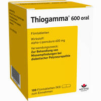 Thiogamma 600 Oral Filmtabletten 100 Stück - ab 26,62 €