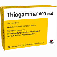 Thiogamma 600 Oral Filmtabletten 100 Stück - ab 25,87 €
