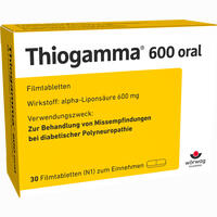 Thiogamma 600 Oral Filmtabletten 100 Stück - ab 25,43 €