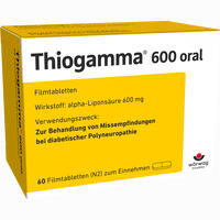 Thiogamma 600 Oral Filmtabletten 100 Stück - ab 25,43 €