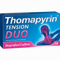 Thomapyrin Tension Duo 400 Mg/100mg Filmtabletten  6 Stück - ab 0,00 €