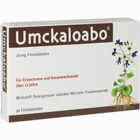 Umckaloabo 20mg Filmtabletten  30 Stück - ab 5,55 €