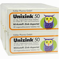 Unizink 50 Tabletten 50 Stück - ab 3,09 €