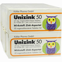 Unizink 50 Tabletten 50 Stück - ab 2,48 €