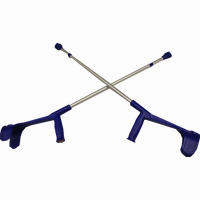 Unterarmkrücke für Erwachsene Grau mit Reflektor 2 Stück - ab 16,80 €