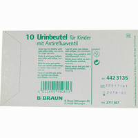 Urinbeutel für Kinder mit Antirefluxventil  10 Stück 