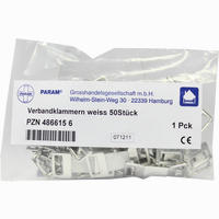 Verband Klammern Weiss 50 Stück