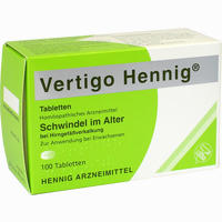 Vertigo Hennig Tabletten  100 Stück - ab 10,92 €