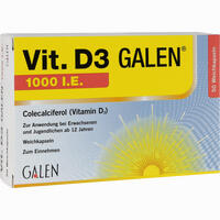 Vit. D3 Galen 1000 I. E.  50 Stück - ab 2,58 €