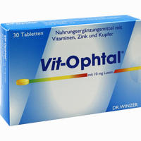 Vit- Ophtal mit 10 Mg Lutein Tabletten 30 Stück - ab 15,82 €