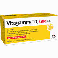 Vitagamma D3 5.600 I.e. Vitamin D3 Tabletten  20 Stück - ab 5,34 €