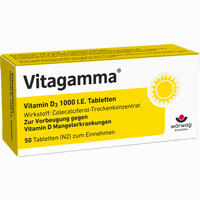 Vitagamma Vitamin D3 1000 I.e.tabletten  50 Stück - ab 2,27 €