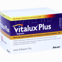 Vitalux Plus Lutein und Omega- 3 Quartalspackung Kapseln 84 Stück