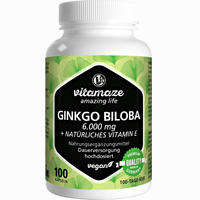 Vitamaze Ginkgo Biloba 6000 Mg Kapseln 100 Stück 