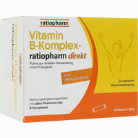 Vitamin B- Komplex- Ratiopharm Direkt Pulver  20 Stück - ab 5,15 €