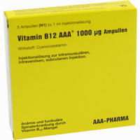 Vitamin B12 Aaa 1000ug Ampullen  5 x 1 ml - ab 2,96 €