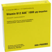 Vitamin B12 Aaa 1000ug Ampullen  5 x 1 ml - ab 2,97 €