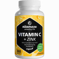 Vitamin C 1000 Mg Hochdosiert + Zink Vegan 180 Stück - ab 17,04 &euro;