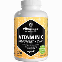 Vitamin C Gepuffert 1000 Mg Hochdosiert + Zink 360 Stück