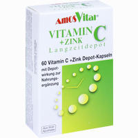 Vitamin C + Zink Depot Kapseln Amosvital 60 Stück