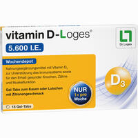 Vitamin D- Loges 5.600 I.e. Kautabletten 15 Stück - ab 6,63 €