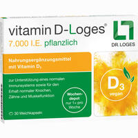 Vitamin D- Loges 7. 000 I. E. Pflanzlich Wochendepot 30 Stück