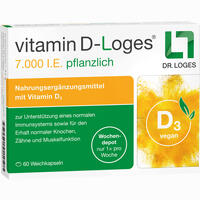 Vitamin D- Loges 7. 000 I. E. Pflanzlich Wochendepot 30 Stück - ab 8,66 &euro;