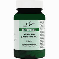 Vitamin D3 3. 000+ 200 K2 Mk7 60 Stück