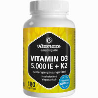 Vitamin D3 K2 5000ie 100ug Hochdosiert 180 Stück