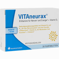 Vitaneurax B- Vitamine + D3 Filmtabletten 30 Stück 