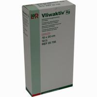 Vliwaktiv Ag 10x20cm Aktivkohle Saugkompresse mit Silber Kompressen Lohmann & Rauscher GmbH & Co.KG 10 Stück