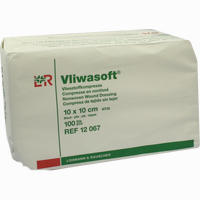 Vliwasoft Vliesstoff- Kompresse Unsteril 10x10cm Kompressen Lohmann & rauscher 100 Stück - ab 9,99 €