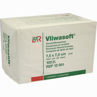 Vliwasoft Vliesstoff- Kompresse Unsteril 10x10cm Kompressen Lohmann & Rauscher GmbH & Co.KG 100 Stück