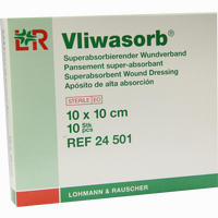 Vliwasorb Superabsorbierender Wundverband 10x10cm Steril Lohmann & Rauscher GmbH & Co.KG 10 Stück