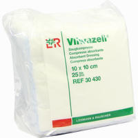 Vliwazell Unsteril 10x10cm Kompressen Lohmann & rauscher 25 Stück