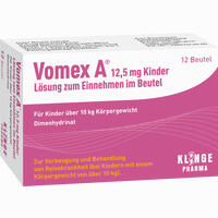 Vomex A 12.5 Mg Kinder Lösung Zum Einnehmen im Beutel 12 Stück