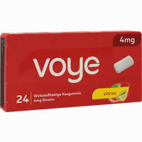 Voye Citrus 4mg Wirkstoffhalt. Kaugummi M. Nikotin 24 Stück