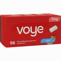 Voye Mint 2 Mg Wirkstoffhalt. Kaugummi mit Nikotin 24 Stück - ab 7,69 €