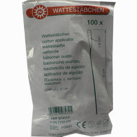 Wattestaebchen 15cm 7- 8mm 100 Stück