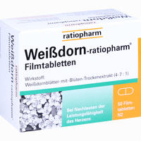 Weißdorn- Ratiopharm Filmtabletten  50 Stück 