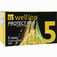 Wellion Protect Pro Safety Pen Needles 5 Mm Kanülen 100 Stück