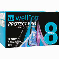 Wellion Protect Pro Safety Pen Needles 8 Mm Kanülen 100 Stück
