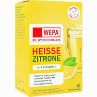 Wepa Heisse Zitrone+ Vitamin C Pulver 10 x 10 g